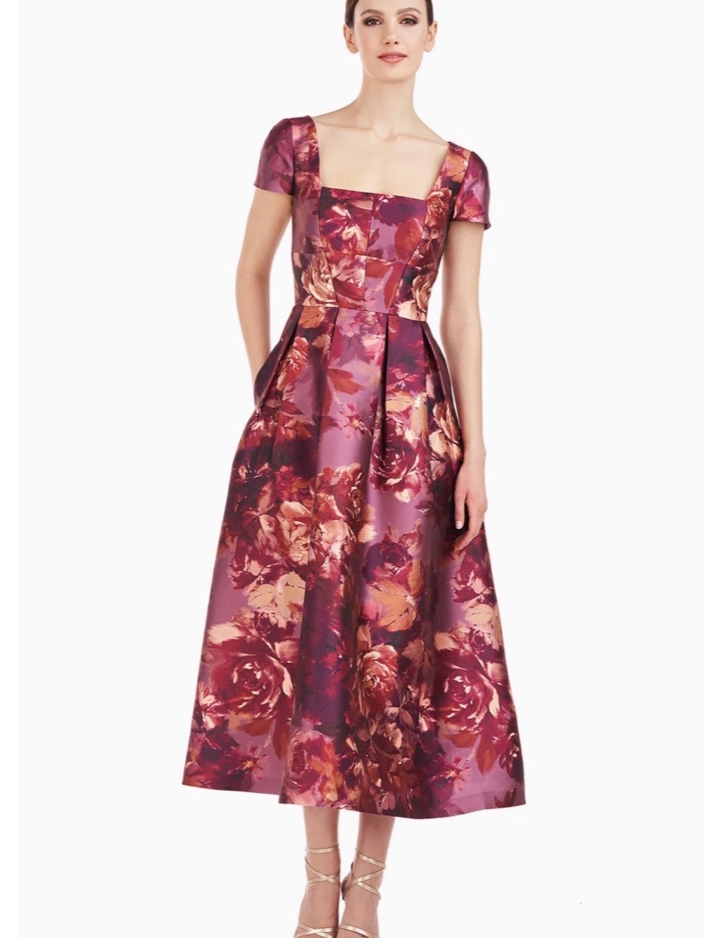 Kay Unger Teirney Tea Length Dress View 5